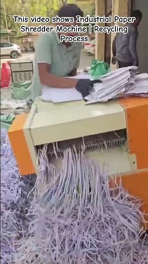 Shredding Stacks of Paper in Seconds! 🤯#machinery #satisfying #papershredder #recycling