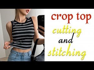 How to make a crop top from scratch //very Easy and Quick crop top tutorial Beginner friendly