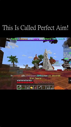 This Is Called Aim! #minecraft #gamingshorts #memes #aimbot