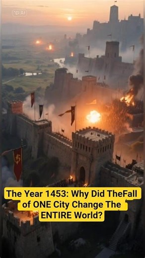Why Did The Fall of ONE City Change The ENTIRE World? #history #historyshorts #Constantinople