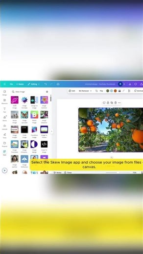 #CanvaTutorial: How to Create a Skewed Image Effect (Easy 3D Rotation)