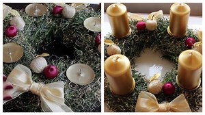 Csodaszép adventi koszorú lépésről lépésre