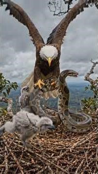 “Eagle vs Python Jungle Fight That Will Shock You ”#animals #shortsvideo