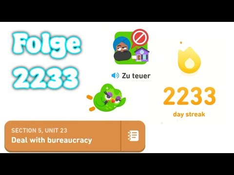 Let's Learn German With Duolingo | Episode 2233