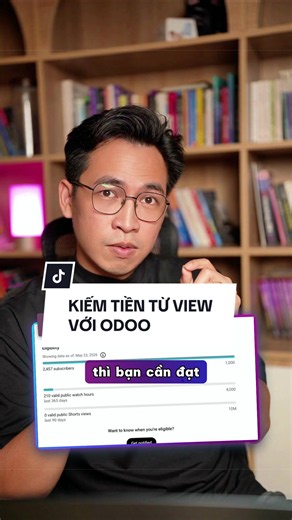 Kiếm tiền từ lượt xem trên các nền tảng #tamthefox #odoo #kiemtienonline #emailmarketing @Odoo