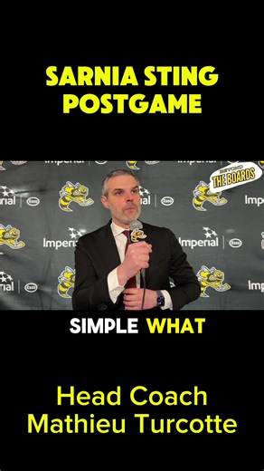@Sarnia Sting postgame with head coach Mathieu Turcotte after 11-3 loss to @Saginaw Spirit #OHL #Hockey #Sarnia #Interview #Sports