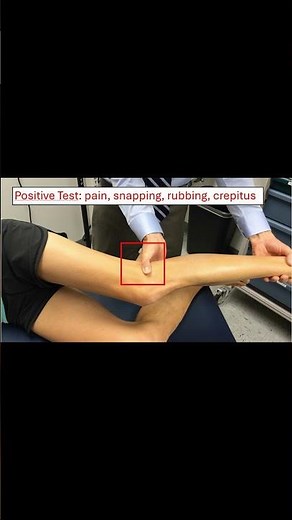 Noble Compression Test 🦵 for IT Band Syndrome #kneepain #meded #physio #ATC #ortho