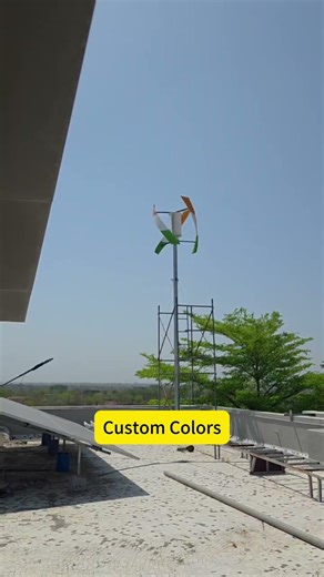 Custom X-Type Wind Turbine in India Flag Colors 🇮🇳 | Customer Feedback Video