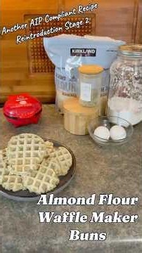 Almond Flour Waffle Buns I AIP Reintroduction Stage 2 #glutenfree #aipdiet