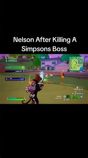 Nelson After Killing A Simpsons Boss #fortnite #simpsons #battleroyale #funny #alunayx #twitch #ha