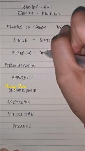 Figures of Speech - Tayutay #tagalogtoenglish #englishtutorial #basicenglish #teacherjane
