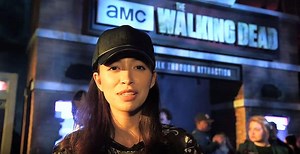 Viva Rosita: Walking Dead's Christian Serratos freaks out at Universal Studios Hollywood