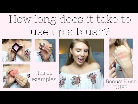 How Long Does It Take To Use Up A Blush? | 3 Examples | Surprising Results!