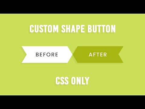 CSS Only Custom Shape Button with Hover Effects | Html CSS Tutorial