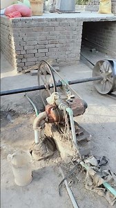 Starting 18 hp Diesel Ruston Hornsby Engine #dieselengine #shortsfeed #shorts #timelapse