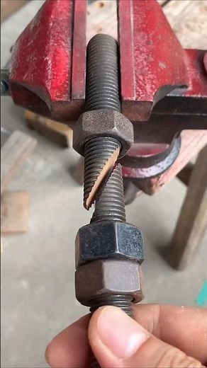Quick Bolt Threading Hack and Easy Wire Stripping Tool #tools #repair #wiring #shortsfeed