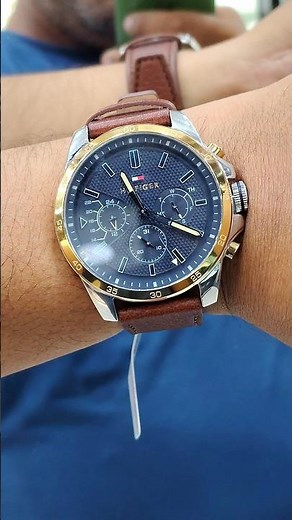 OMG.!! FLAT 50% Tommy Hilfiger Multifunction Leather Strap Watch for Men #guptawatchco #shorts