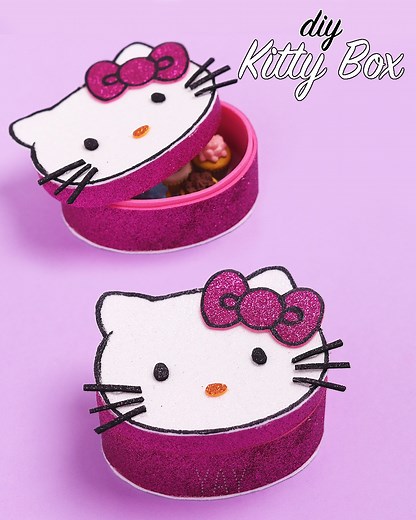 13K views · 1.2K reactions | DIY Kitty Box | Hello Kitty Gift Box |...