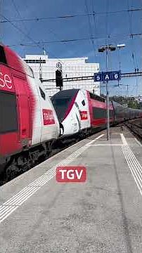L’arrivée d’un UM2 TGV LYRIA SNCF/CFF à Lausanne. 🤩🇨🇭
