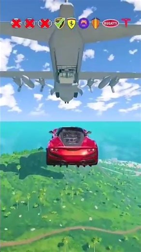Car vs Plane | Epic jump Test | #muminalmujahid #viral #gaming #shorts