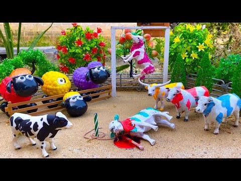 PROSES POTONG SAPI QURBAN !! SIMULASI POTONG SAPI COW MILK COW CARTOON @SAPIMINICREATOR
