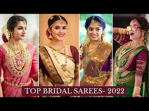 Latest Bridal Sarees Collection 2022 | Wedding Sarees Collection | South Indian Bridal Saree Design