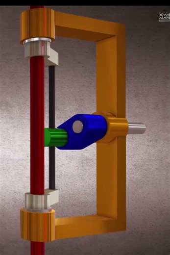 Reciprocating 90 Degrees Mechanism | 3D Mechanical Animation #shorts