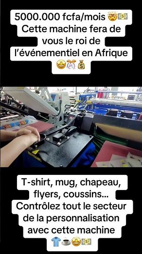 Je vous présente ici une machine révolutionnaire dans le secteur de la personnalisation de divers