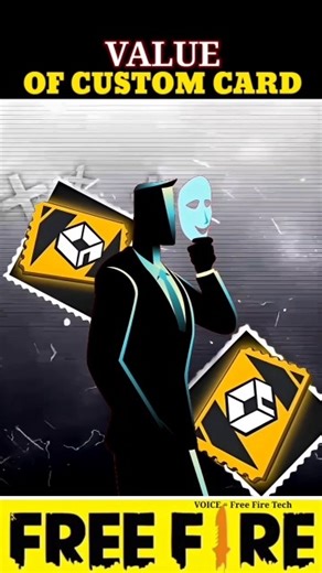 Value Of Custom Card 😱 #garenafreefire #freefiremax #trending #shortsfeed #ytshorts #viral #video