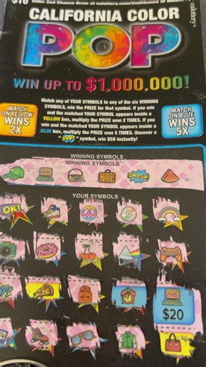 Multiplier Win ‼️ #california #lottery #scratchers #shortvideo #gambling #shorts #shortsfeed