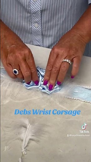 How to make a graduate wrist corsage #wristlet