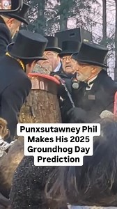 6.4M views · 69K reactions | Winter is sticking around for six extra weeks, according to Punxsutawney Phil! Crowds descended upon Gobbler’s Knob in Punxsutawney, Pa., on Feb. 2, or Groundhog Day, to hear Phil’s annual report. | People | Facebook