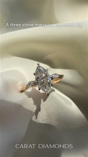 A RING THAT GROWS WITH YOU 🌷✨ #caratdiamonds #marquisediamondring