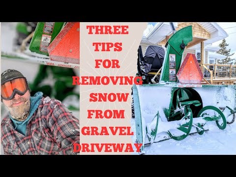 Snow Removal tips for gravel driveways: How to avoid damaging your surface. Easy MODS.