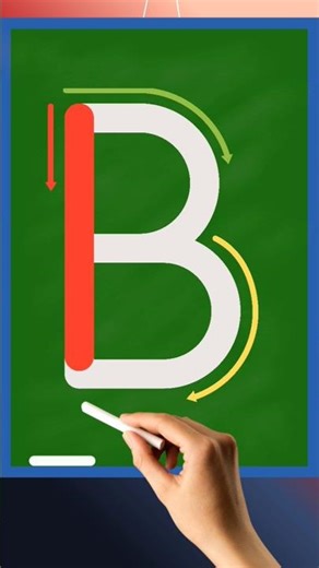 Write the letter B | letter B writing practice | how to write letter b #shorts #alphabetwriting #abc
