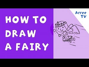 How to Draw a Fairy - Step by Step Drawing for Kids