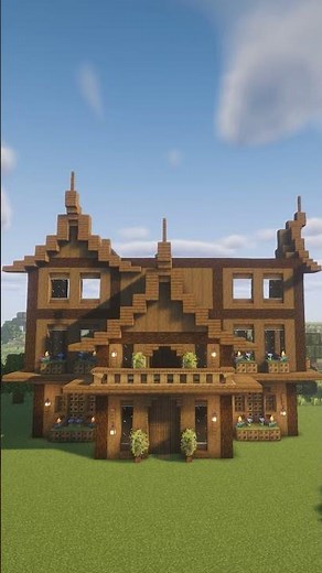 The BEST Way to Build a Mini Wooden House in Minecraft🏠 #shorts