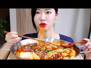 중국당면 가득!! 직접만든 마라탕 리얼사운드먹방 / Chinese Spicy Noodles Mukbang 麻辣烫 المطبخ الصيني