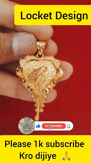 locket design for daily use #gold #goldjewellery #jewellerydesign #trending #jewellery #locket #gift