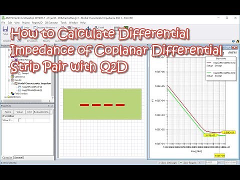 How to Calculate Differential Impedance of Coplanar Differential Strip Pair with Q2D