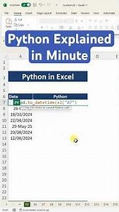 Python in Excel #Python #PythoninExcel