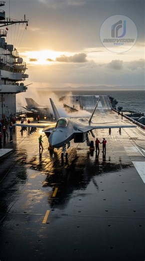 When Stealth Jets Launch from Sea #trending #shortvideo #j35