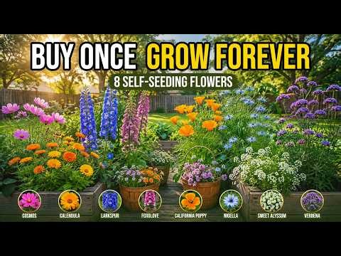 These 8 Flowers Will End Your Seed-Buying Days|Plant Once and Never Look Back 💸