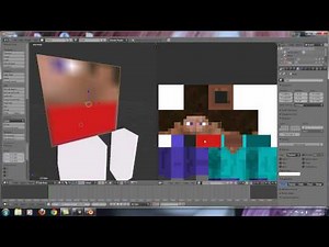 Minecraft Steve Rig mit Blender modellieren inkl. Gesichts animationen - Teil 1 / 3 (german)