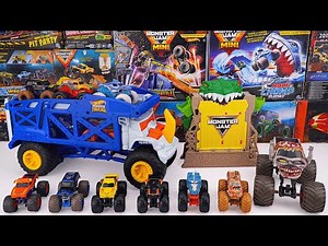 Monster Jam Collection Unboxing Review | Monster Jam Hot Wheels Monster Trucks Rhino Rig