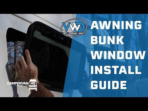How to Install a Clamp-in Awning Bunk Window (10x33" Van Windows Direct AW3310)