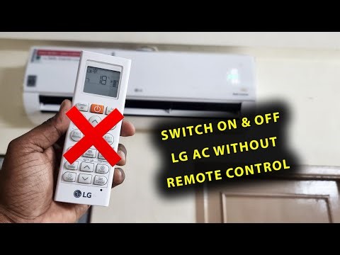 How To Switch On & Off LG AC Without Remote Control! (2 Ways)