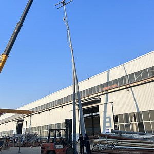 [Hot Item] Galvanizing and Powder Coating MID-Hinged Pole/Collapsible Pole/Street Light Pole/Steel Pole/Lighting Pole