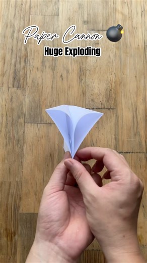 How to make a Huge Exploding Paper Cannon 🤯 EASY- Paper Popper 💣 #vvvreview #origami #diy