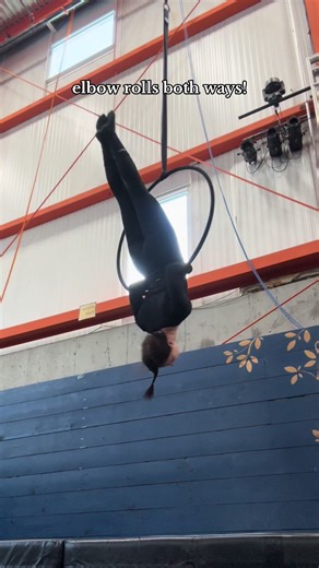 Master Reverse Elbow Circles in Aerial Hoop